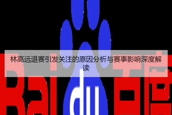 林高远退赛引发关注的原因分析与赛事影响深度解读
